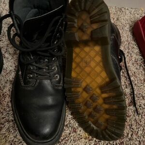 Men's Black Dr Martens Leather Boots